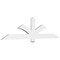 Ekena Millwork Redmond Architectural Grade PVC Gable Bracket, 72"W x 18"H x 2"D x 4"F, 6/12 Pitch GBP072X18X0204RED00 - alternate 1